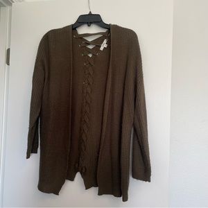 Mine Women's Braided Back Cardigan Size S